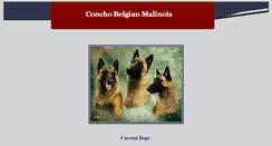 Desktop Screenshot of conchobelgianmalinois.com