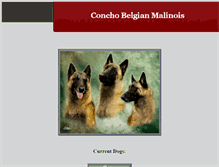 Tablet Screenshot of conchobelgianmalinois.com